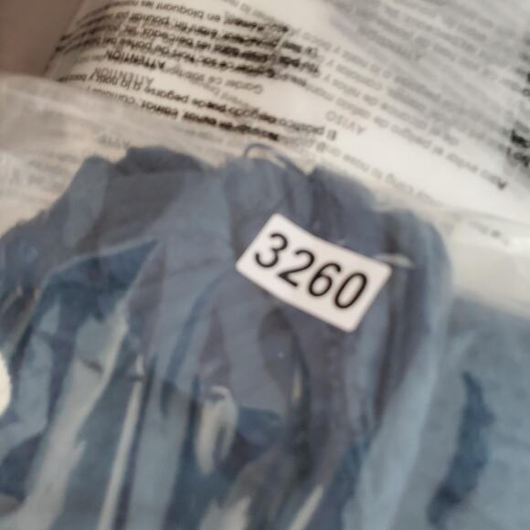 Free People Top Womens Medium Blue Waffle Knit Long Sleeve Layered Boho Top y2k - Picture 8 of 8